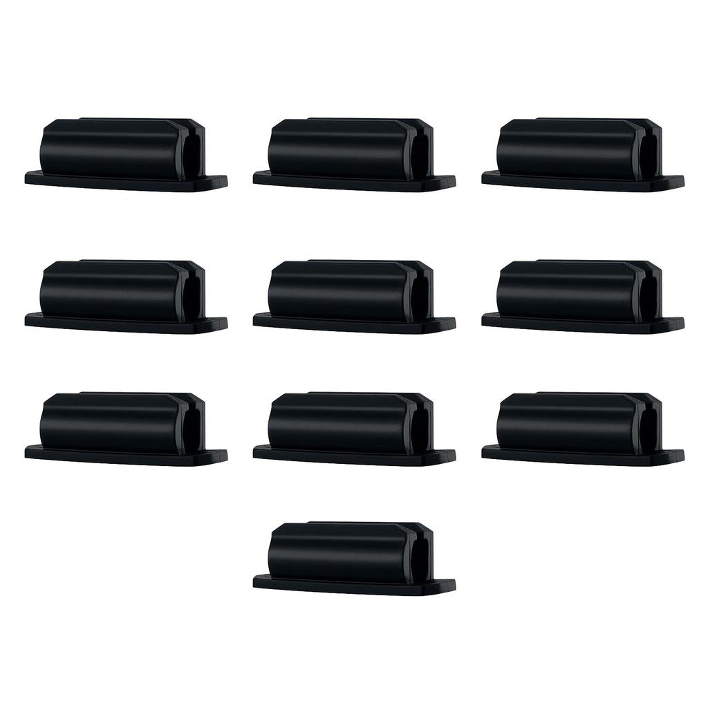 10 шт. Самоклеящийся держатель-клипса для ручки, портативный, маленький держатель-петля для ручки для офисного стола, черный