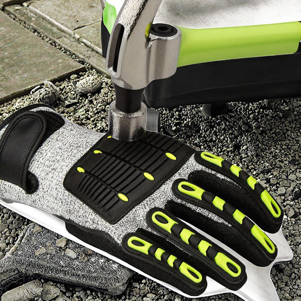 En388 Safety Gloves Level 5 Double Dipped Nitrile Coating Anti-Cut Waterproof 16 oz Thick Sterile Fishing Gloves Factory