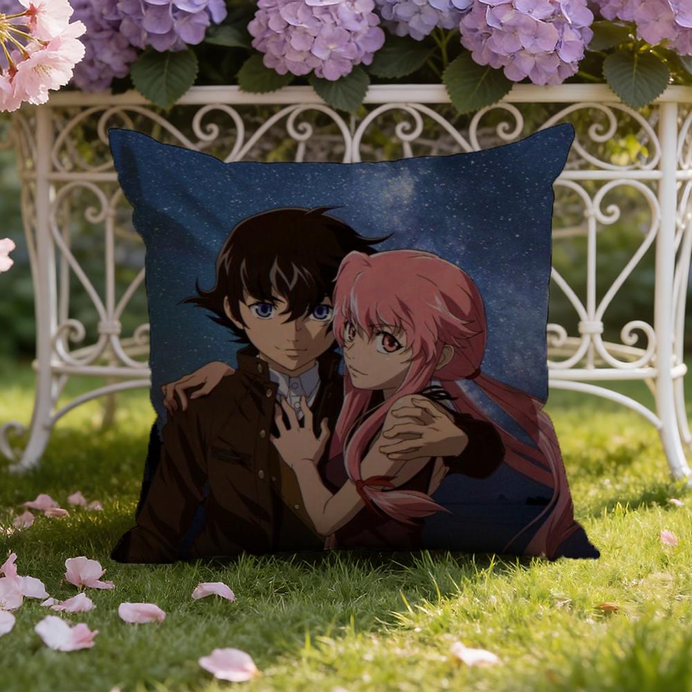 M-Mirai N-Nikki Чехол на подушку для дома и автомобиля, двусторонний: Двусторонняя конструкция для максимального комфорта
