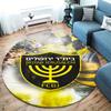Beitar Jerusalem Round Area Rug,Carpet Rug for Living Room Bedroom Sofa Playroom Decor,Non-slip Floor Mat