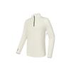 Solid Color Stand Collar Pullover Sports Leisure Knitted Long Sleeve T-Shirt Men Tops Asparagus-White A11M347205F-IV