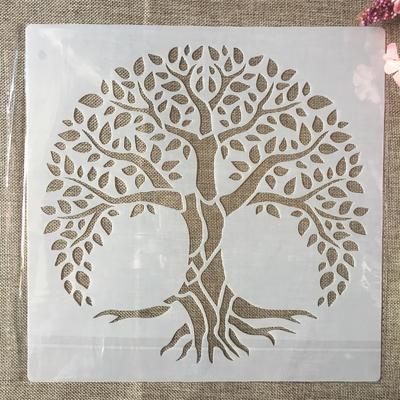 30*30 см большая Мандала Lucky Tree DIY многослойные трафареты настенная живопись раскраска для скрапбукинга тиснение альбом декоративный шаблон