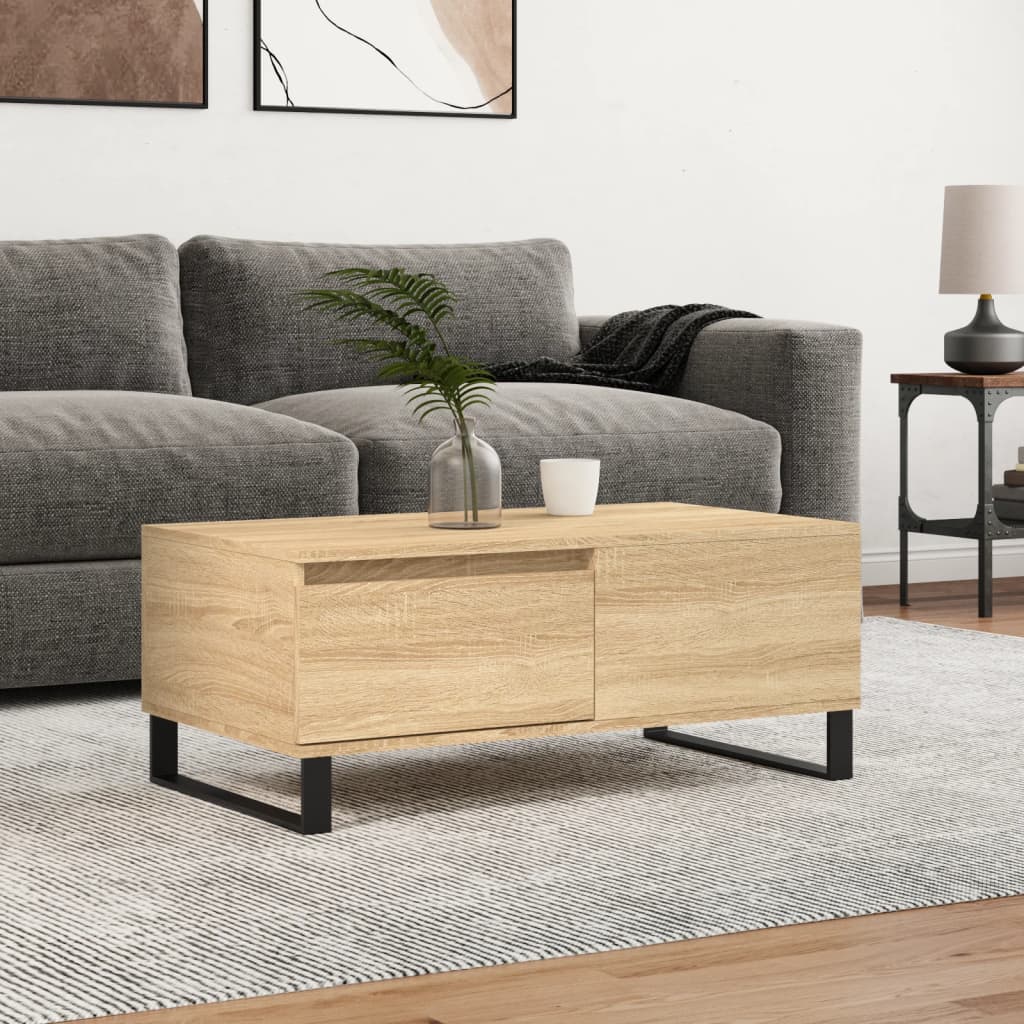 Coffee Table Sonoma Oak 90x50x36.5 cm Particleboard