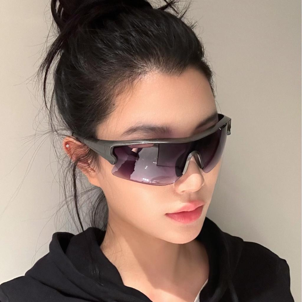 Новые солнцезащитные очки для велоспорта в стиле Y2K, ветрозащитные очки для мужчин и женщин, светоотражающие линзы, спортивные очки для езды по шоссе