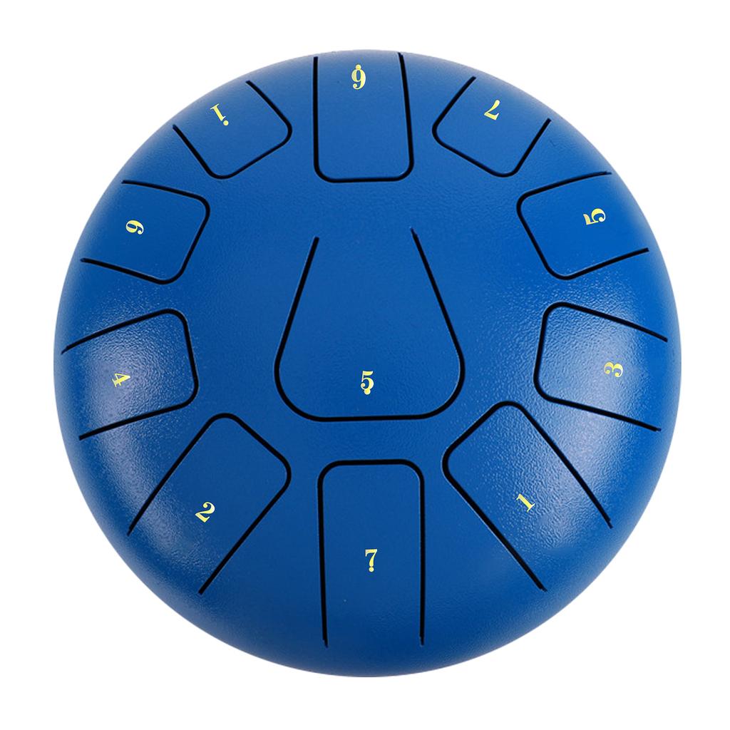 8-дюймовый стальной барабан для языка, 11 нот, хэндпан-барабан с барабанным молотком, перкуссия для ударных инструментов