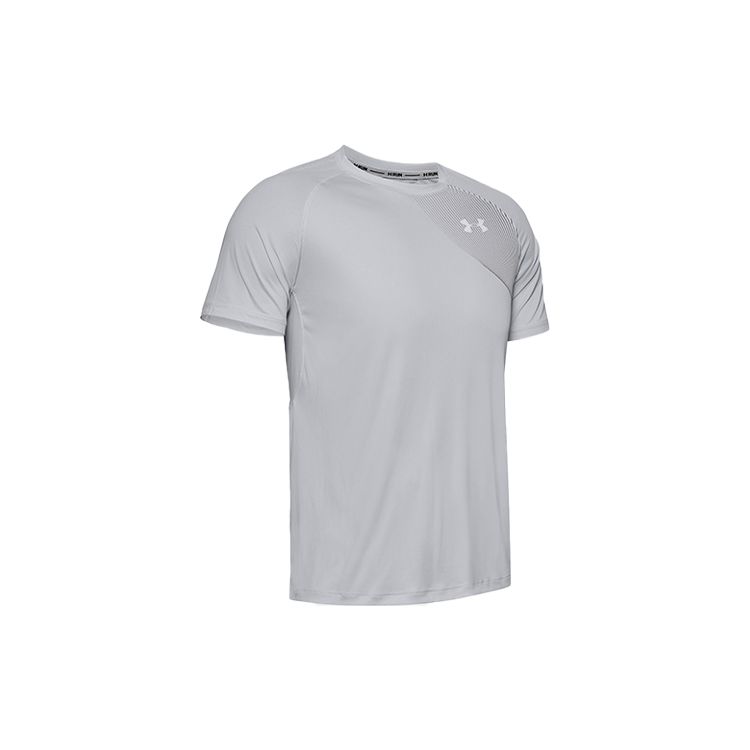 Under Armour Однотонная футболка с круглым вырезом стандартной посадки, мужские топы, гало-серый 1353467-014