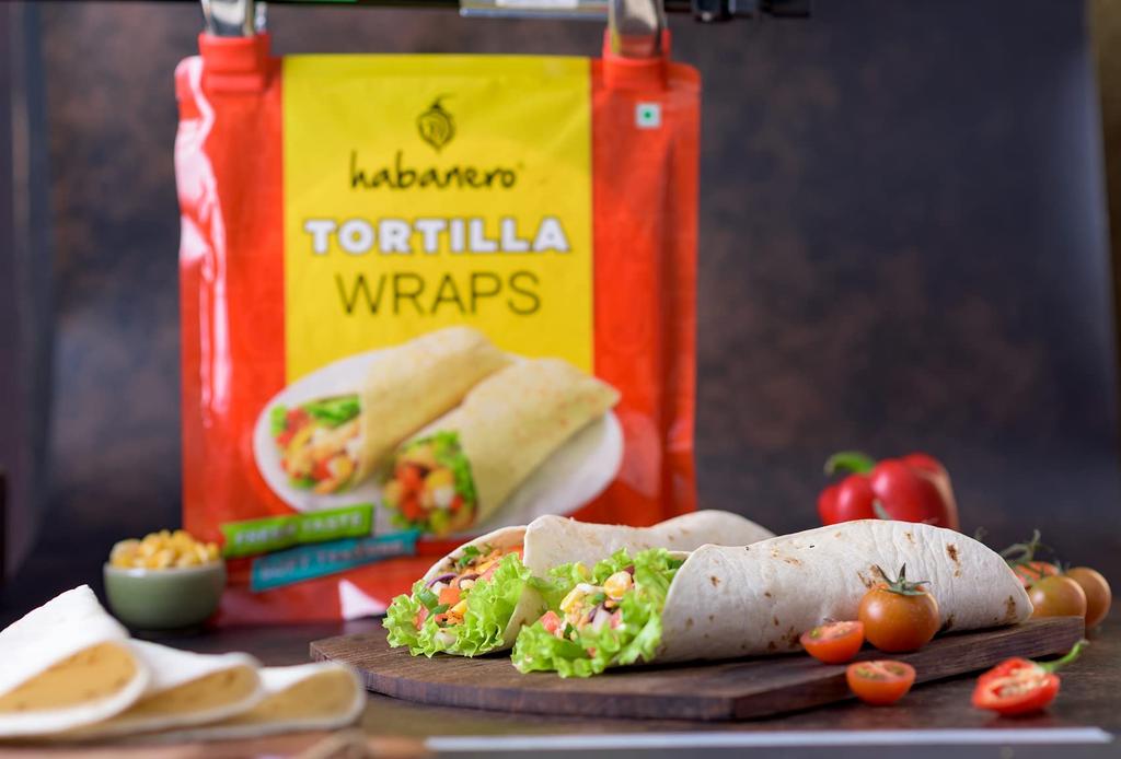 Habanero Tortilla Wraps 8 Inches O| Fresh Taste & Soft Texture l Best for Burrito, Wraps, Tacos, Samosas, Shawarmas and Rolls l Ready to Eat Health