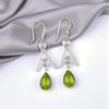 Peridot Gemstone 925 Sterling Silver Jewelry Handmade Drop/Dangle Earrings2.4" EE-86-4
