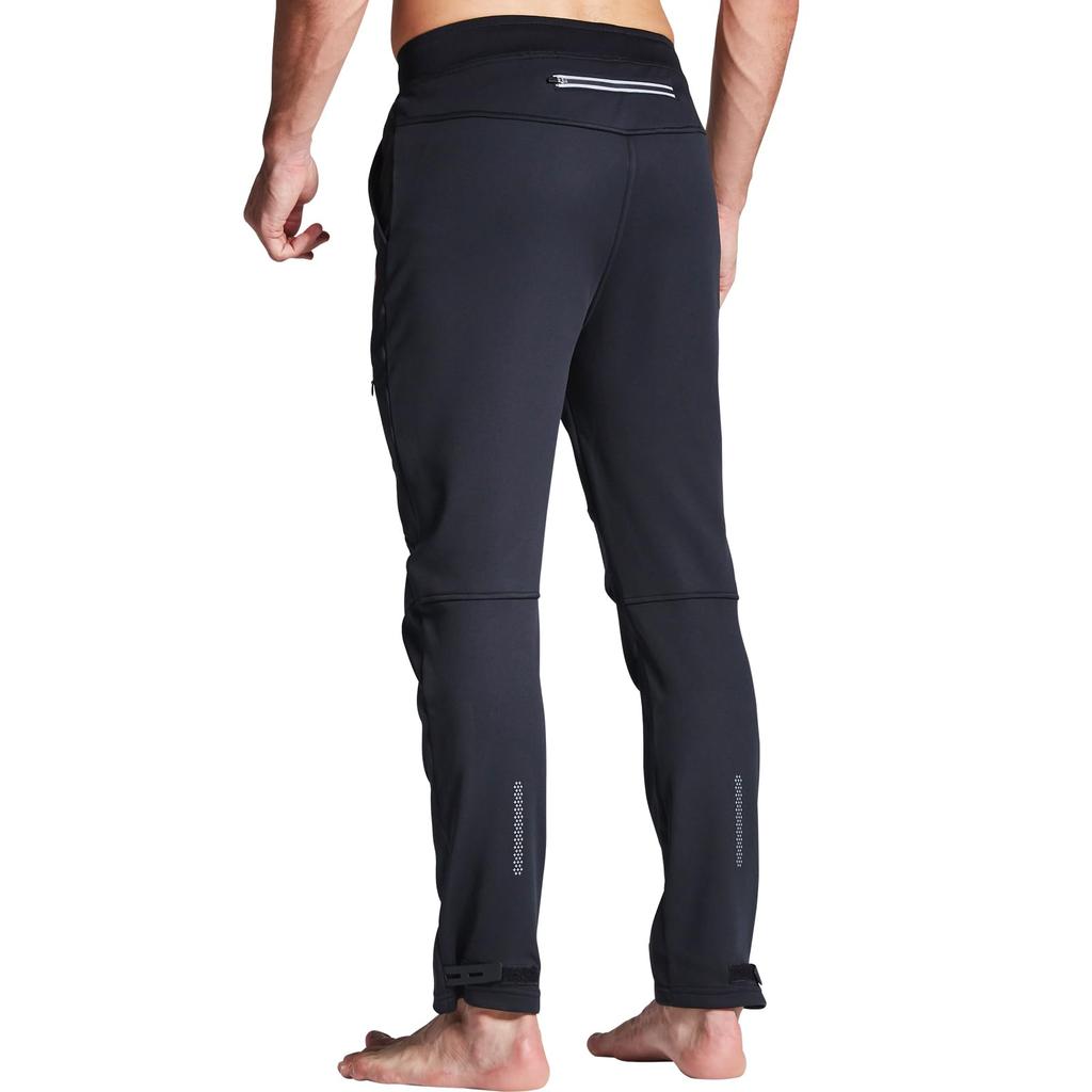 Souke Sports Зимние велосипедные и Идеальные для и Бега Мужские брюки с флисовой подкладкой, Ветрозащитные, Холодостойкие, Водоотталкивающие, Для пеших прогулок, Для катания на лыжах, (Черный,