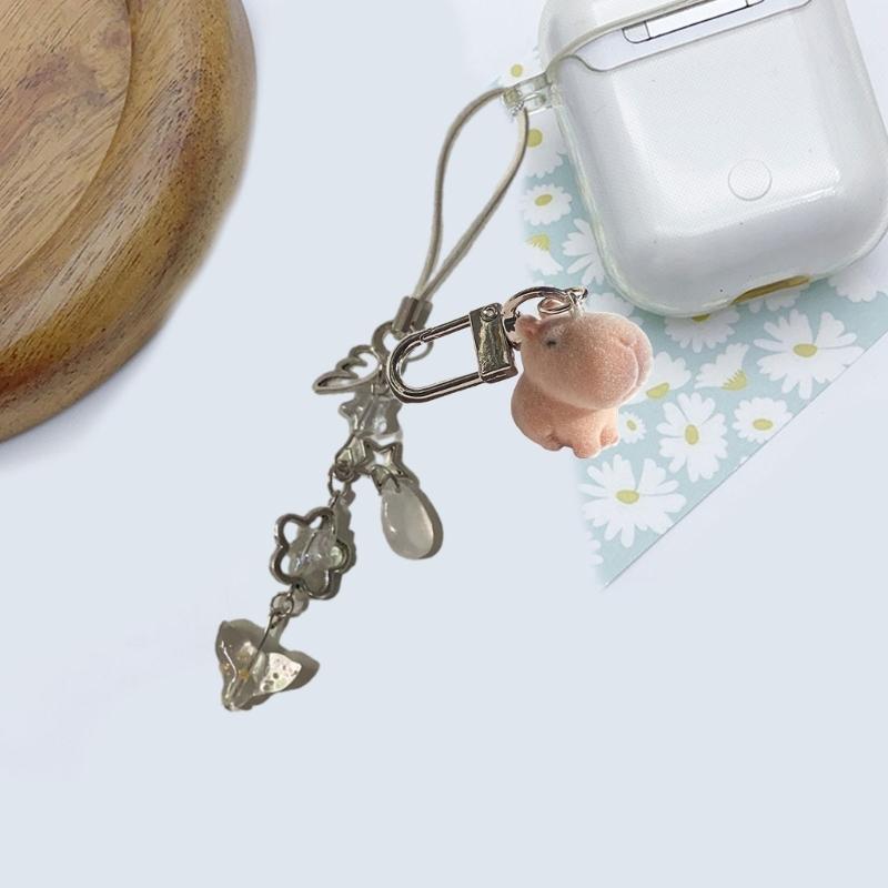 Fashionable Playful Alpacas Keychain Craft from Sturdy Resin Materials Portable for Personalize Accessories Fan