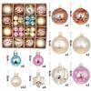44Pcs Christmas Ball Ornaments 3-6cm shatterproof Christmas Hanging Ball Christmas Tree Decoration Home Party 2026 New Year Gift
