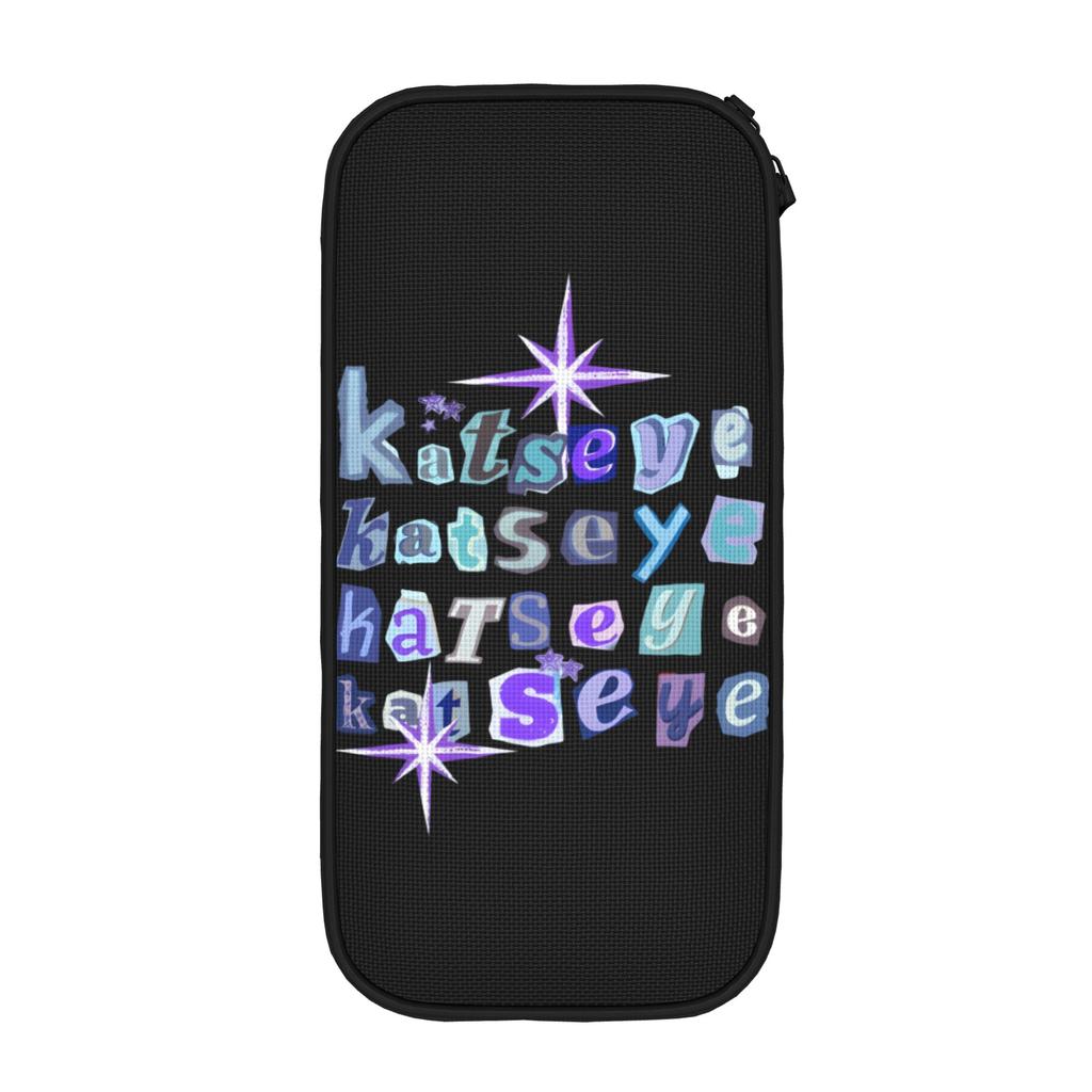 Katseye Kpop Idol Pencil Cases Fun Korea Music Pen Box Bag Student Big Capacity Students School Zipper Pencilcases