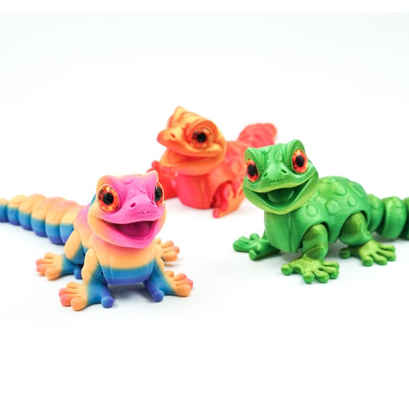 Новые Многосуставные Подвижные 3D-печатные Животные Мини Милые Рельефные Сенсорные Игрушки Забавные Домашние Аксессуары Подарок для Детей