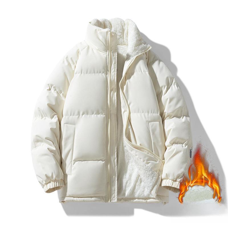 Куртка с воротником-стойкой и подкладкой для мужской осени и зимы, новая куртка для мальчиков с утолщенной защитой от холода
