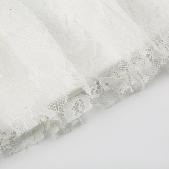 Женская мини-юбка с низкой талией, кружевной строчкой, эластичной многослойной плиссировкой и оборками, короткая юбка А-силуэта, струящаяся юбка с цветочным подолом