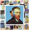50 Ретро граффити стикеров Ван Гог и Мона Лиза для искусства, чемоданов, ноутбуков и декора в стиле фэн-шуй
