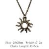 Годовщина свадьбы Аниме Ожерелье Луна Звезда Солнце Пентаграмма Ожерелье На Шею 43 см Цепь Распродажа Товары Длинное Ожерелье