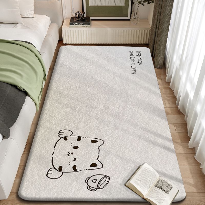 Ковер для спальни, осенне-зимний утолщенный утеплитель, теплый ковер у кровати, мягкий нескользящий ковер