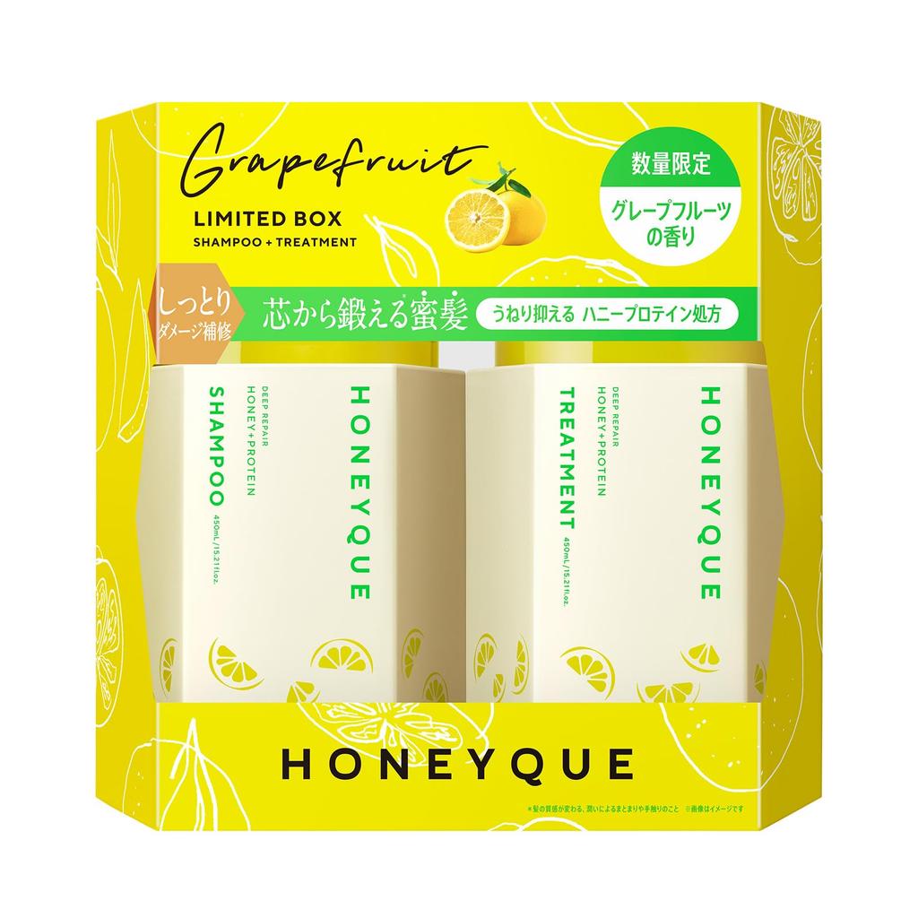Honeyk Deep Repair Набор Ограниченной Серии для Волос (Шампунь и лечение) (Аромат грейпфрута)