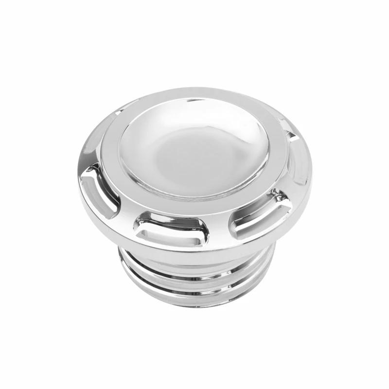 Motorcycle Fuel Gas Tank Oil Cap Vented Right-hand Thread Decorative Aluminum For Harley Sportster Road King Softail Dyna 96-up