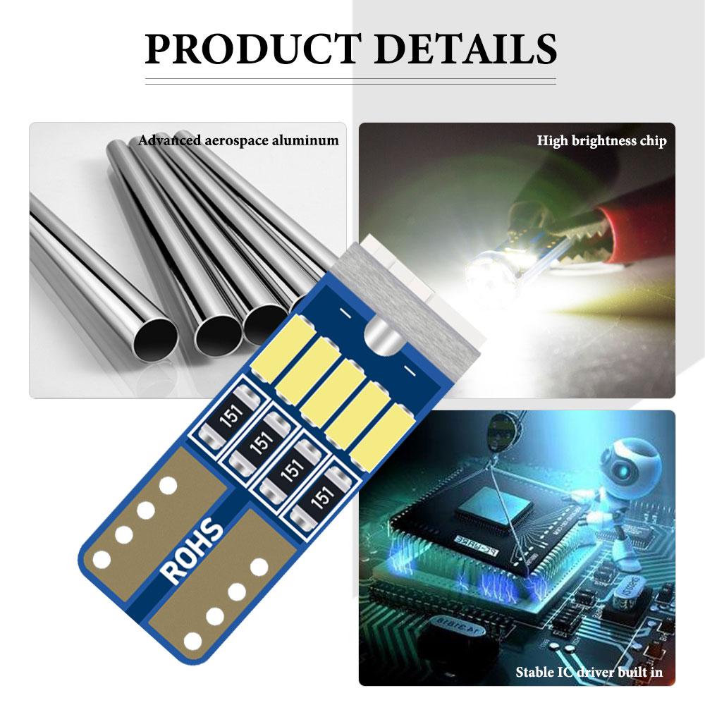 10x T10 15led Светодиодная W5w CANbus T10 3014smd Светодиодная Без Ошибок 194 168 Лампа Подсветки Приборной Панели Салона Лампа Подсветки Номерного Знака