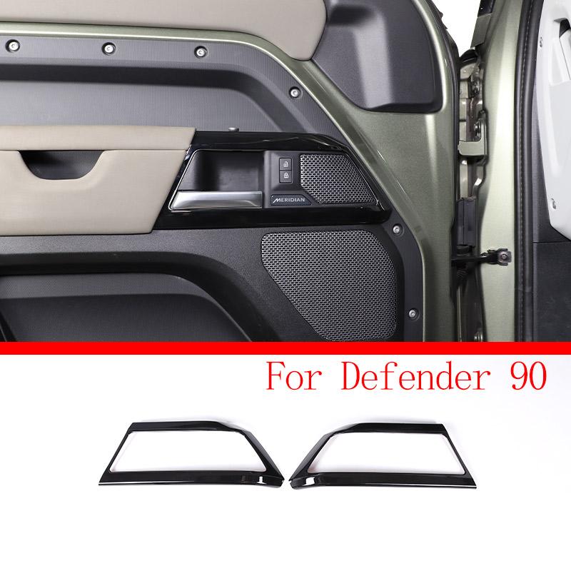 Черный ABS Для Land Rover Defender 90 110 2020-23 Декоративная накладка для защиты центральной консоли салона автомобиля Автоаксессуары