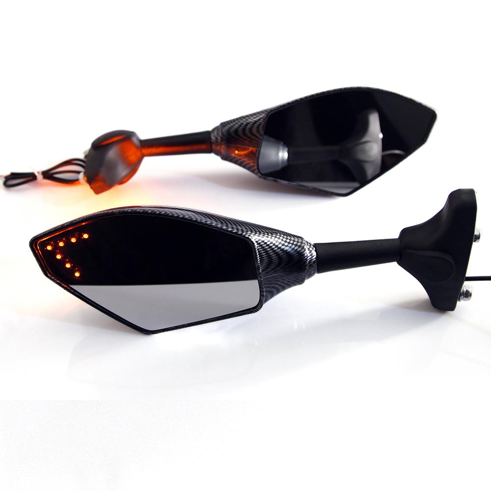 1 пара светодиодных указателей поворота, боковые зеркала заднего вида для мотоцикла Suzuki Hayabusa sv650s/1000s gsx750f MT Suzuki TL1000S