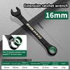 Dual-purpose Combination Wrench Open-end Manual Spanners Ratchet Spanner  Bicycle Motorcycle