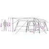 Family Tent Blue 420 x 305 x 200 cm Polyester and Steel