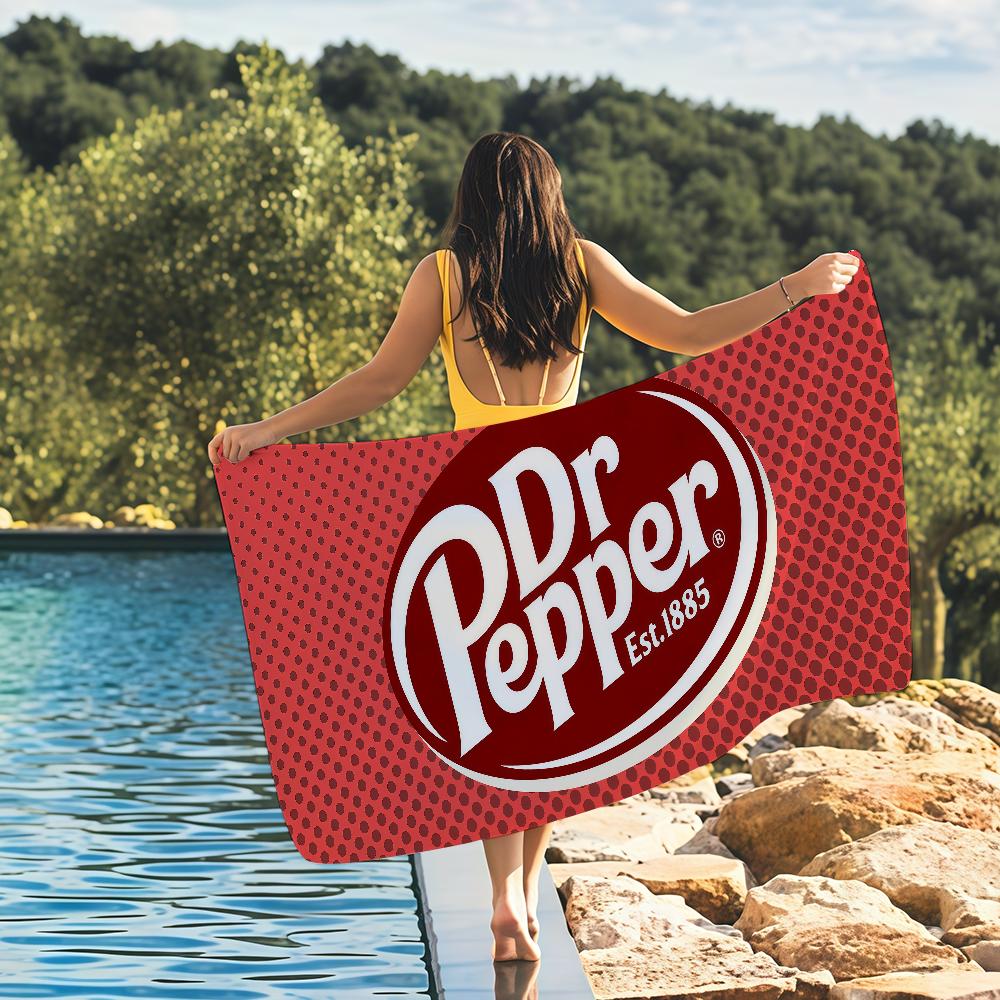 Полотенце D-Dr Pepper Быстросохнущие пляжные полотенца подходят для бассейнов, кемпинга, йоги и тренажерного зала