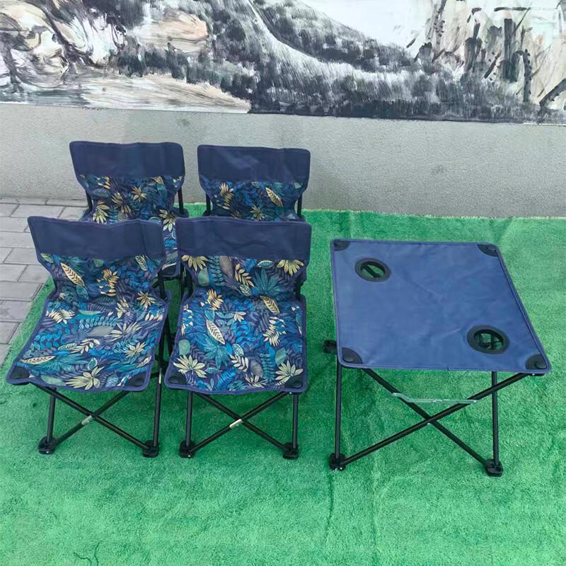 Brangdy Oxford Cloth Camping Folding Table and Chair Set