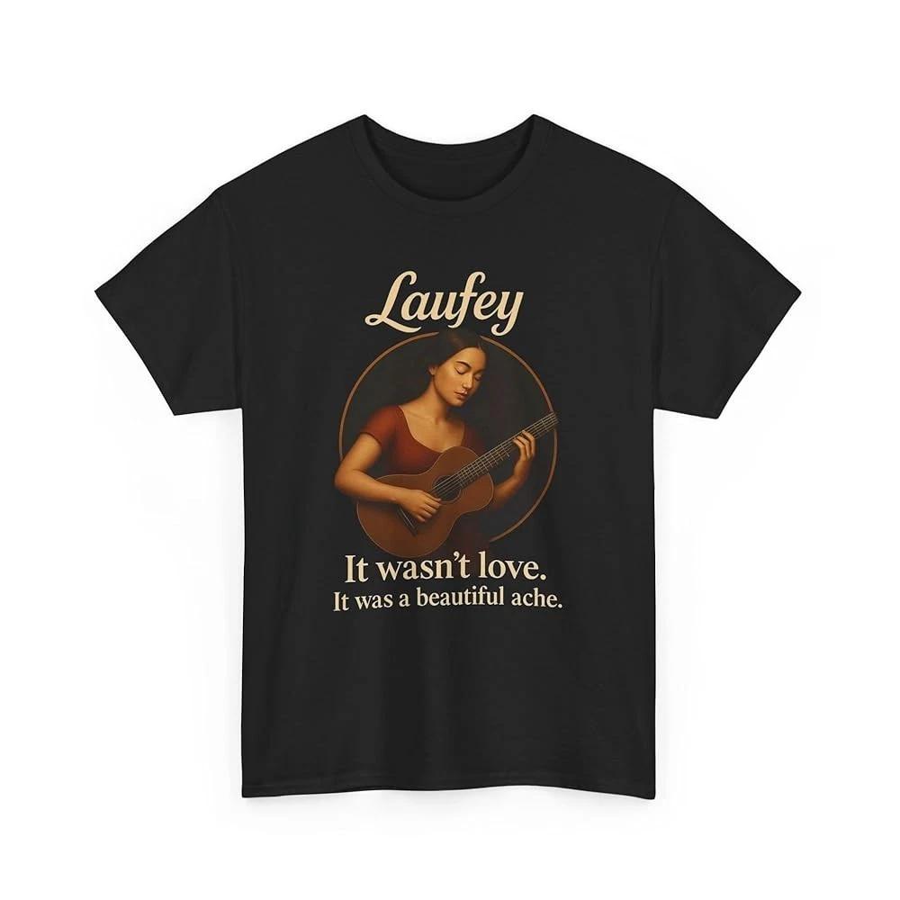 Laufey Merch Black Cotton All size S-5XL Unisex T-Shirt HRL912