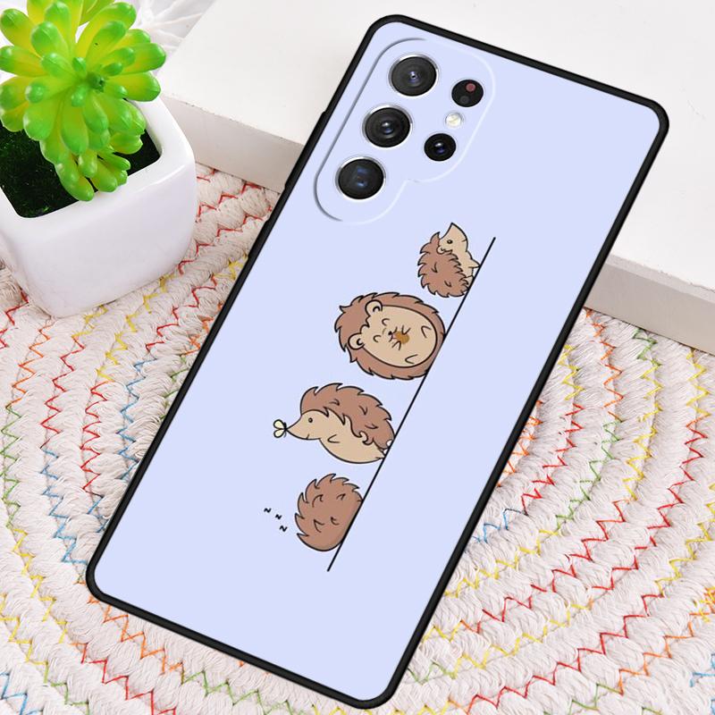 Кавайный Ёжик Сердце Милый Силиконовый Чехол Для Телефона Для Samsung Galaxy note 10 pro S26 S25 S24 S23 S22 S21 Plus S25Ultra Capa Чехол