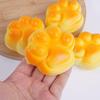 Мягкая игрушка-хлебушек в виде кошачьей лапки, для снятия стресса, медленно восстанавливающая форму, пищалка, сквиши, милый настольный аксессуар, подарок
