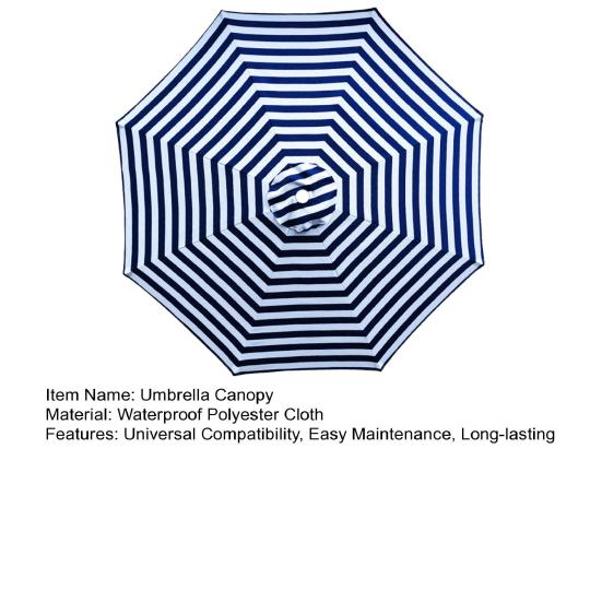 Yousheng 9 футов сменный навес зонт от солнца навес патио уличный зонт верхняя часть с 8 ребрами для рамы зонта на рынке