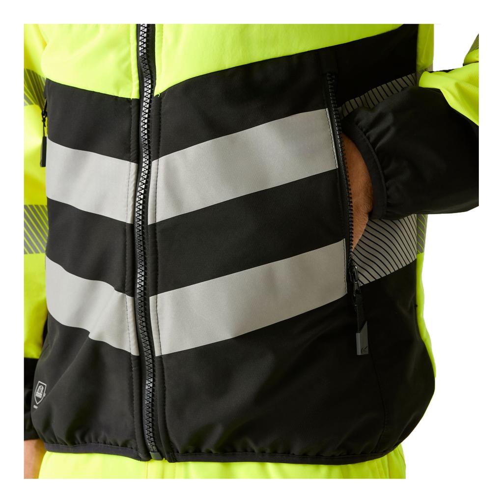 Regatta Mens X-Pro Hi-Vis Hybrid Jacket