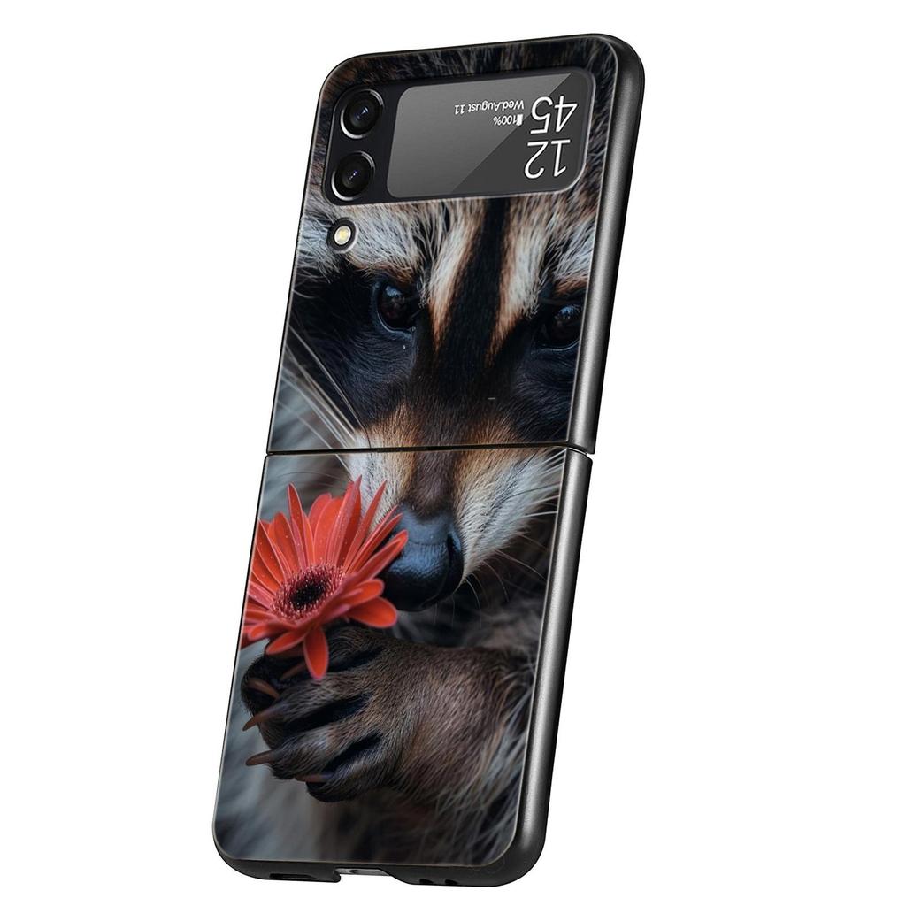 Жесткий чехол-накладка Mapache для Samsung Galaxy Z Flip 7 6 5 4 Черный чехол для Galaxy Z Flip 3 Складной корпус Fundas Capas Coque