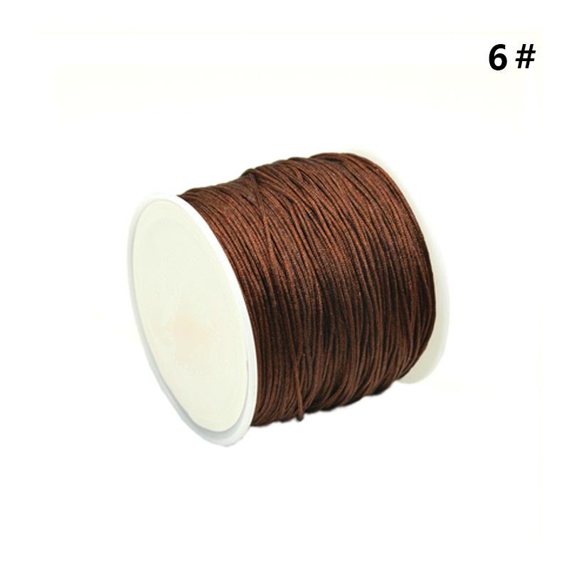 SHANGSHU 1 Roll 45mx0.88mm Nylon Cord Thread Chinese Knot Macrame Bracelet Braided Cord