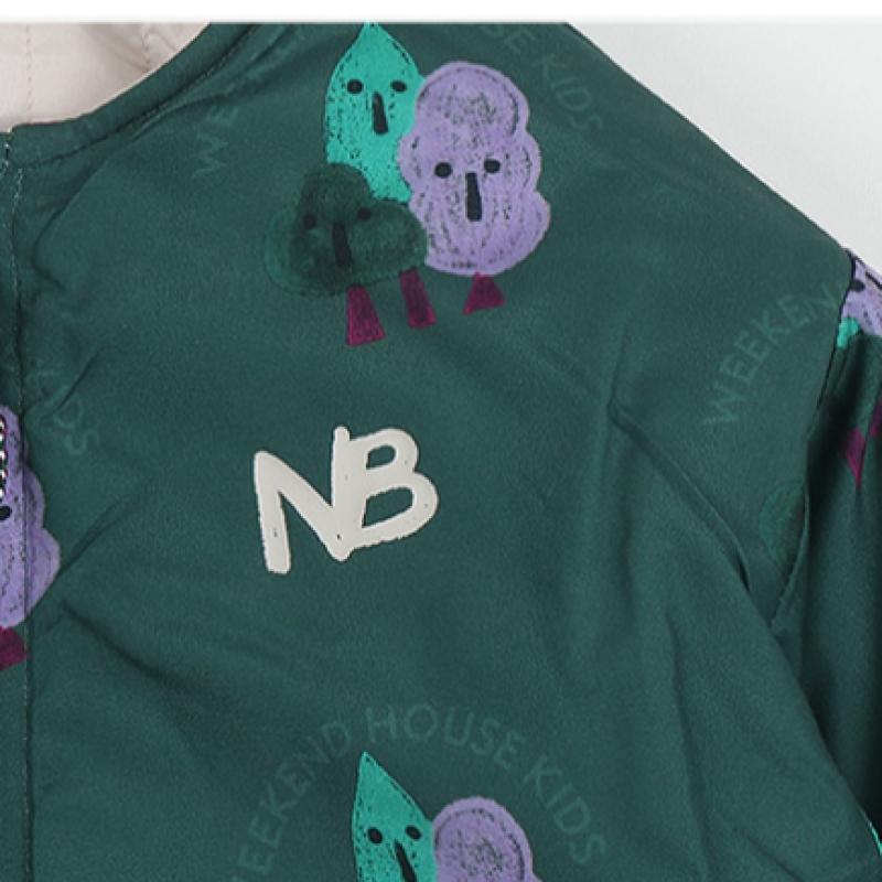 New Balance Детская двухсторонняя стеганая куртка Weekend House бежевого цвета