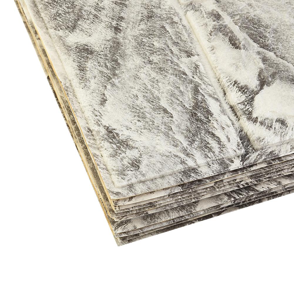 10x Large 3D Tile Brick Wall Sticker Self-adhesive Waterproof Foam Panel Set