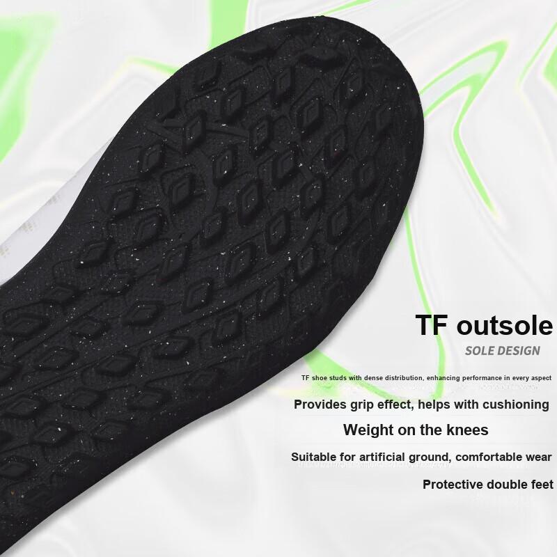 Nike Jr Phantom Luna II Club TF Sports Comfort Shock Absorption Durable Mid-Top Kids Football Shoes Kids Football Shoes Black White FJ2607-100