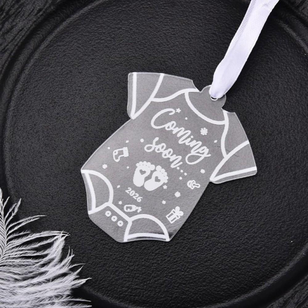 2026 Christmas Gifts Acrylic Expecting Baby Ornament Christmas Ornaments Pregnancy Announcement