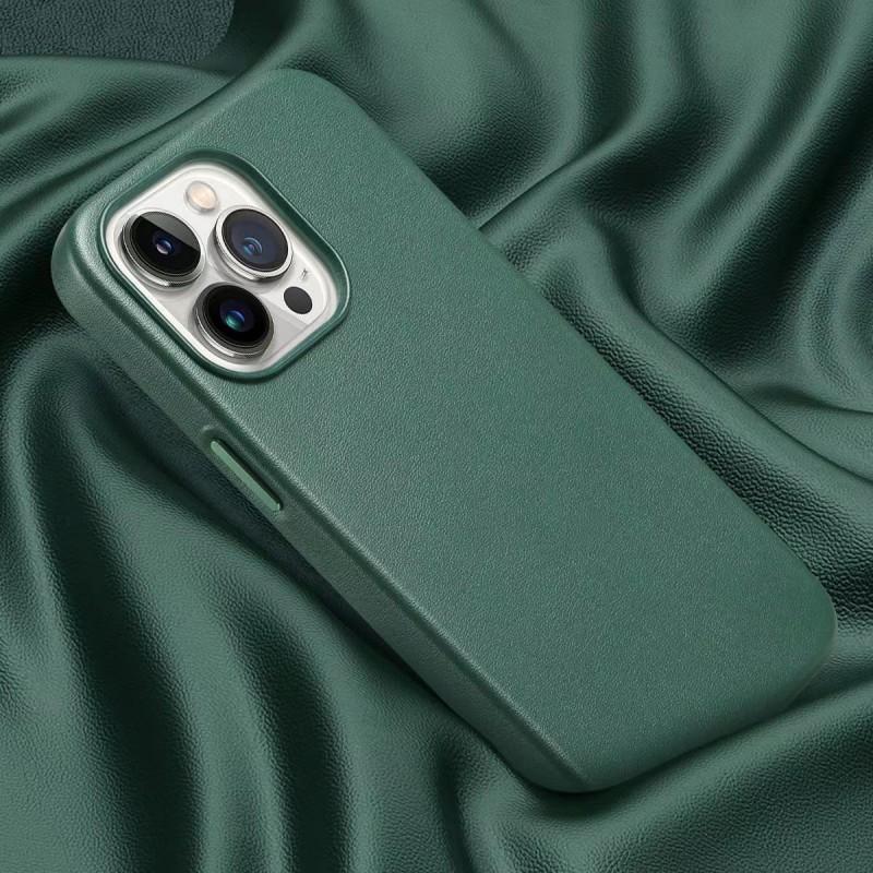Leather MagSafe Case IPhone 17 Pro Max 16 Plus Magnetic Protective Cover