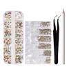1 Set Multi Size Glass Nail Rhinestones Flat_back AB Crystal Gems Pencil Pen 3D Decorations for DIY
