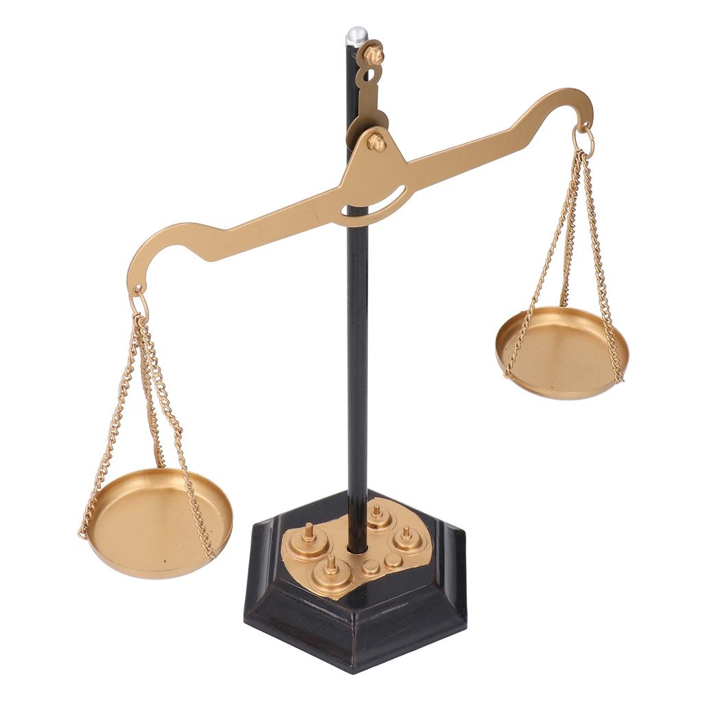 Баланс Весы Декор Снятие Стресс Ретро Настольные Железные Весы Правосудия Украшение для Домашнего Декора
