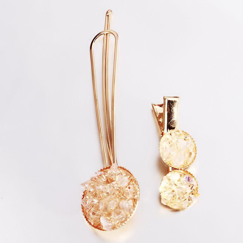 Fashionable Design Women Pearl Solid Color Hairpin Delicate Accessories Hair Clips