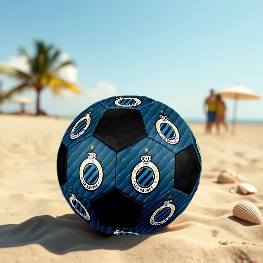 Club Brugge KV Soccer Ball Colorful All Ages Machine Stitched PVC Competition Ready Durable High-Bounce.SIZE5