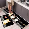 Fashionable Simple Nordic Style Kitchen Floor Mat Household Carpet Long Strip Door Mat Modern Home Decor 