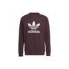 adidas Оригиналы Adicolor Classics Толстовка с круглым вырезом Trefoil Теневой бордовый Мужская HK5293