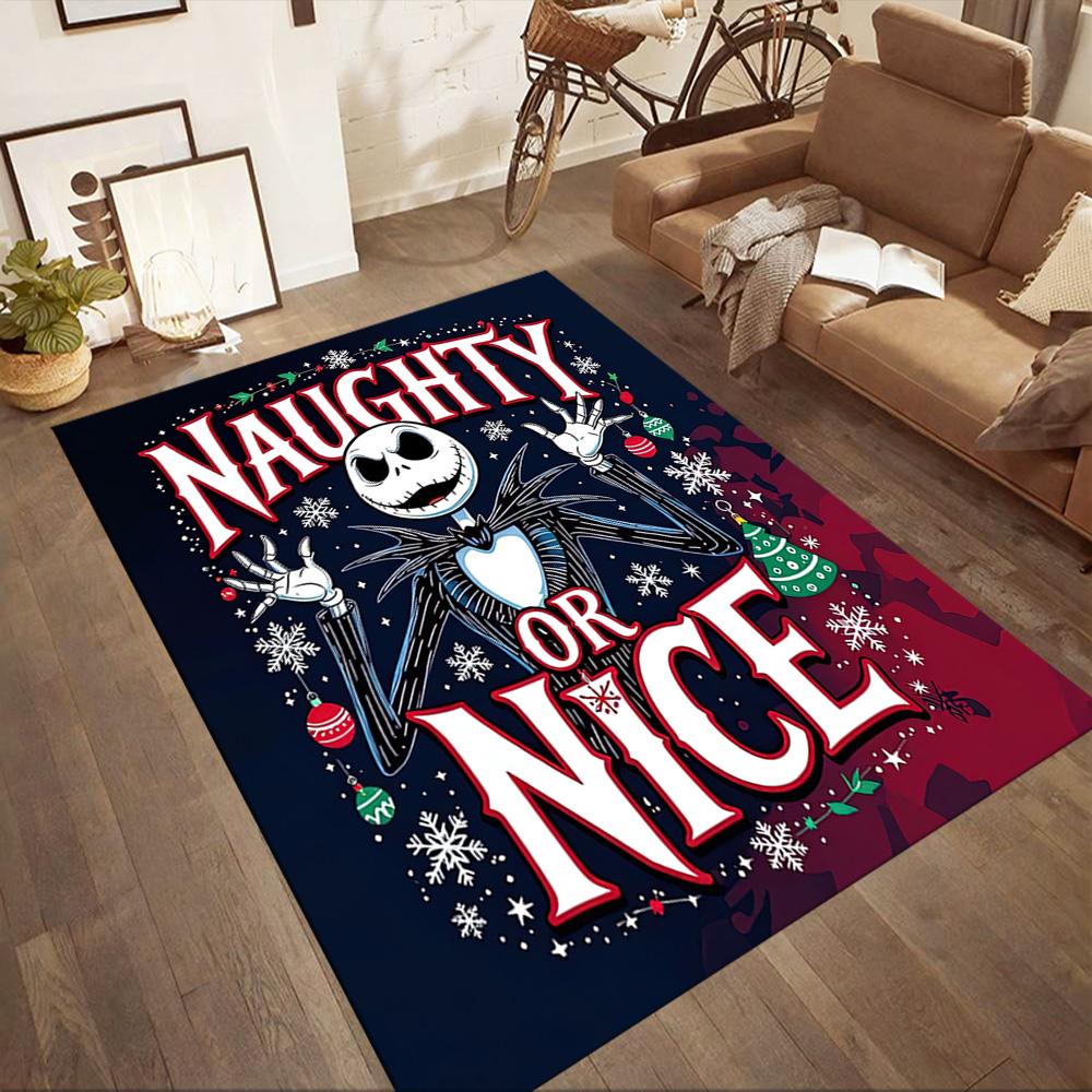 Christmas Nightmare Area Rug Design for Dining Room Bedrooms Outdoor Game Room Anti-slip Rug Decorate Offices